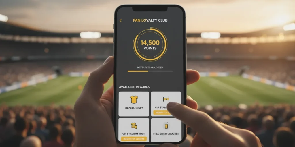 fan engagement deportivo con app de fidelización en el estadio