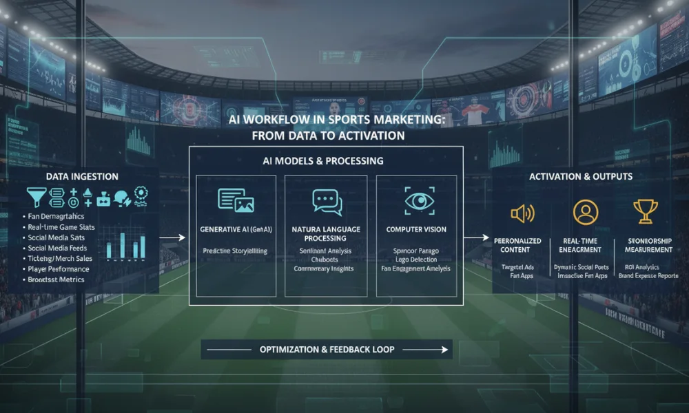 Aplicación de inteligencia artificial marketing deportivo en clubes